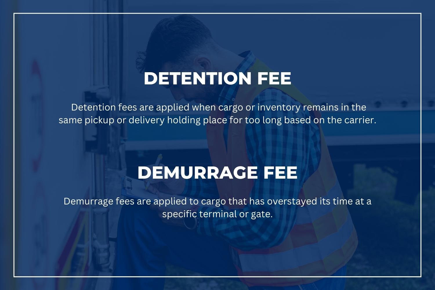 Average Rates for Detention & Demurrage Fees in 2022 for Yard